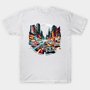 Neon Nostalgia Boulevard T-Shirt